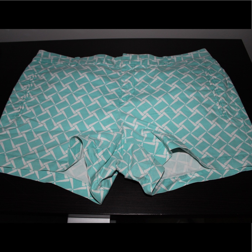 Pattern Teal Shorts